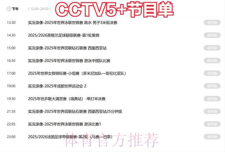 央视五套世界杯赛事高清直播完整收看攻略